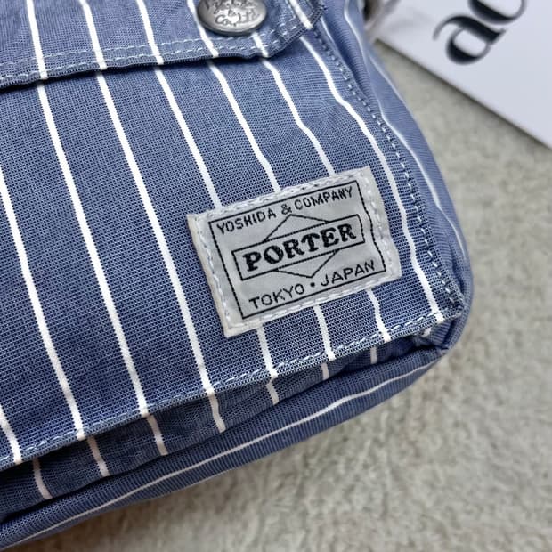 포터 3way 스트라이프 코튼백