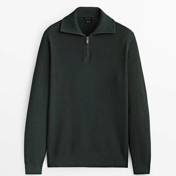 마시모두띠 남성 반집업 니트 M사이즈