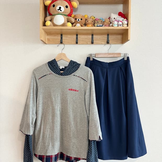 jpn 키치 괴짜 레이어드 코디세트