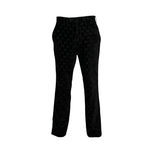 gucci velvet tailored pants