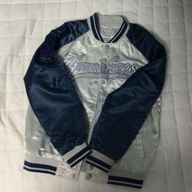 vintage mlb yankees varsity jacket