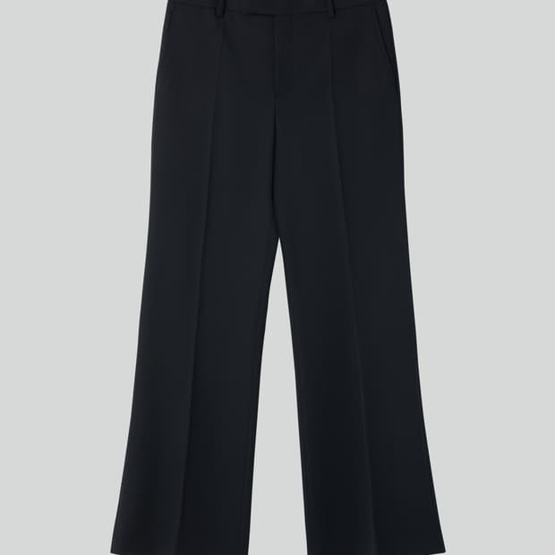 렉토 26SS 버진 울 플레어핏 팬츠 슬랙스 블랙