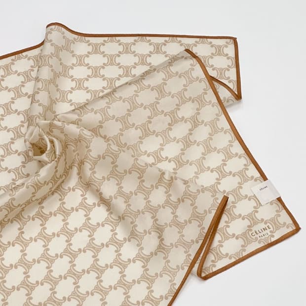 (새상품) celine / 셀린느 실크혼방 쁘띠스카프