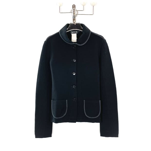 90’s 아네스베 라운드카라 버튼 자켓