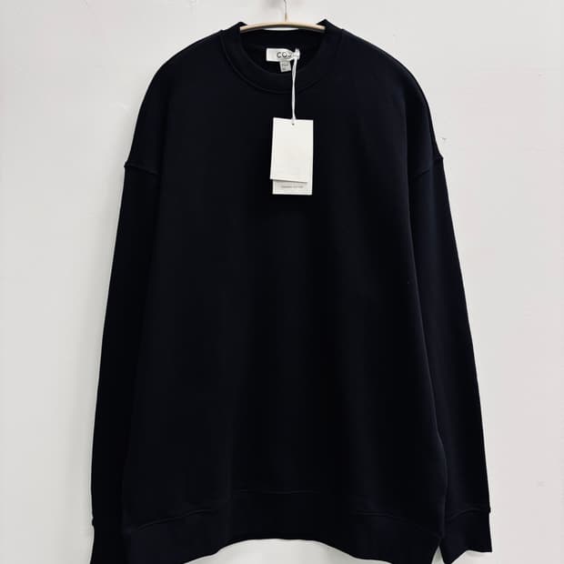 [새 상품] COS 코스 오가닉 오버핏 코튼 블랙 맨투맨