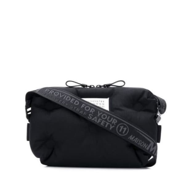 메종 마르지엘라 글램슬램 나일론 크로스 바디백 블랙