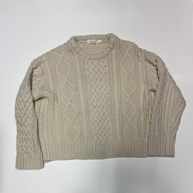 여성 니코앤드 일본 빈티지 케이블 크롭 니트 3