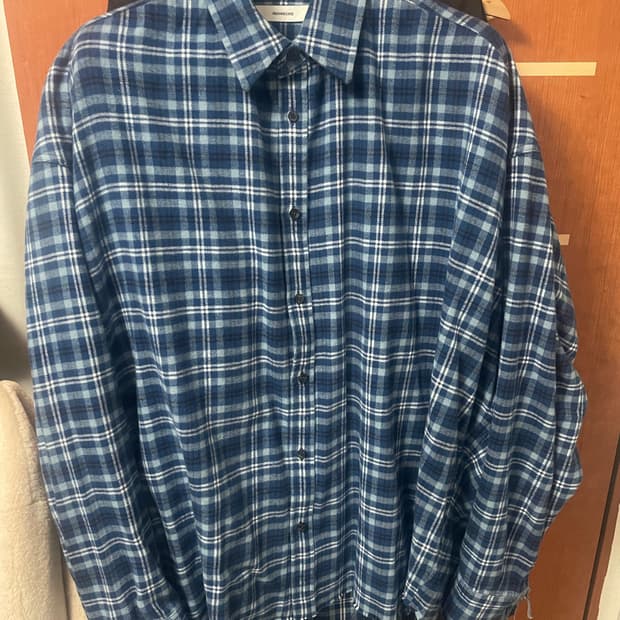 (2) 논노드 플렉시블 체크 셔츠 클래식 블루