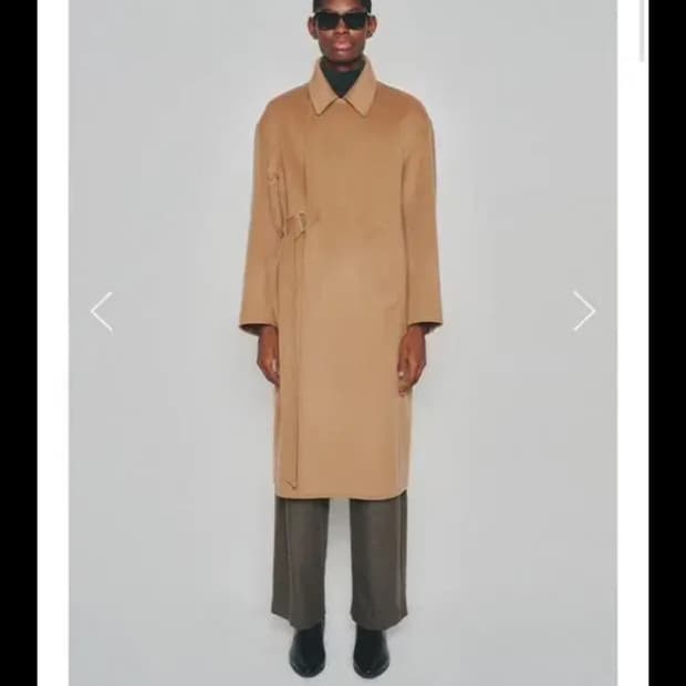 토니웩 핸드메이드 벨티드 캐시미어 코트(카멜)