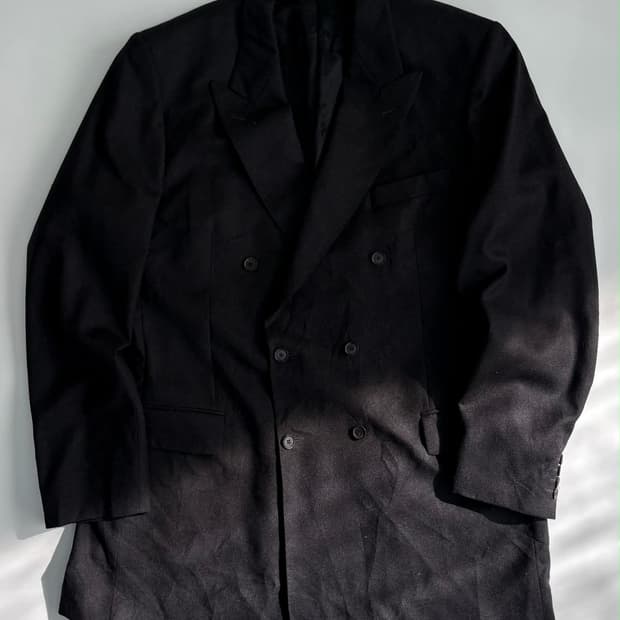 90s 버버리 × 로덴프레이 독일제 슈퍼 100 더블 브레스트 울 블레이