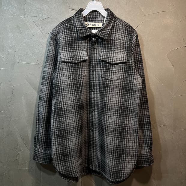 [XS] OFF WHITE 오프화이트 체크 셔츠