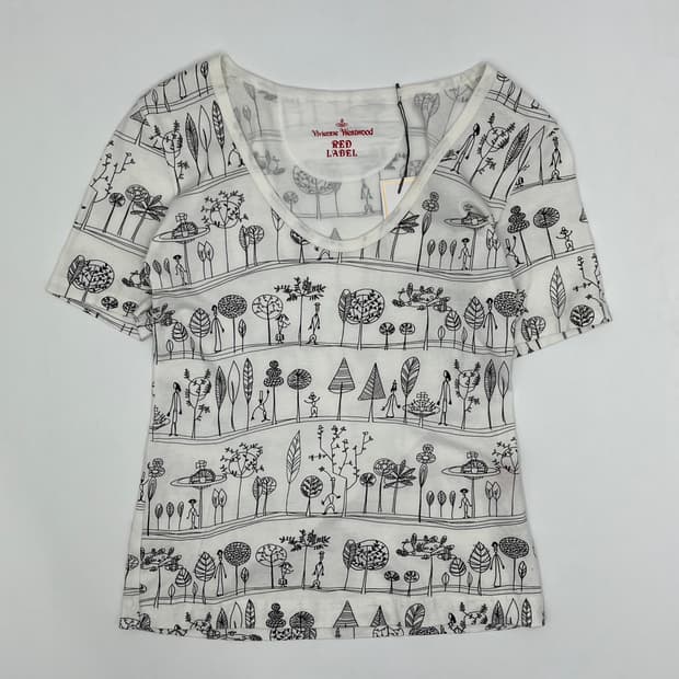 비비안 웨스트우드 프린팅 반팔 티셔츠