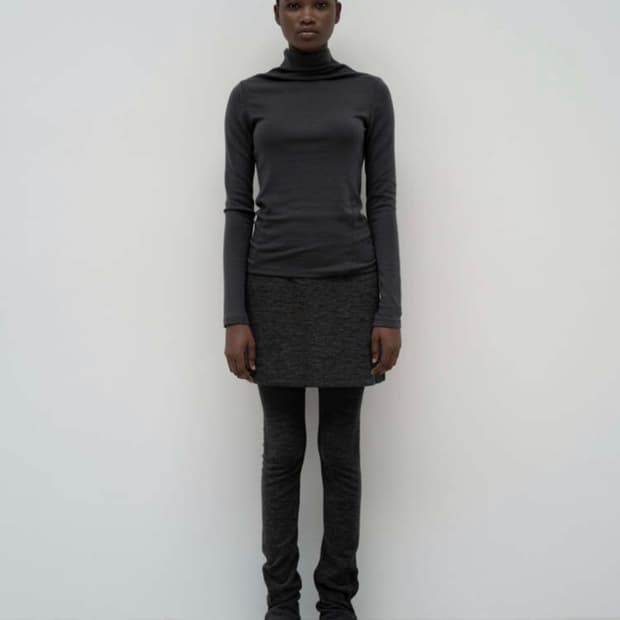 계좌 거래 가격) LFM 버튼 레이어링 스커트 레깅스 세트