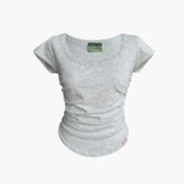 (새상품) 플노팔 모모탑 화이트멜란지 플리즈노팔로우