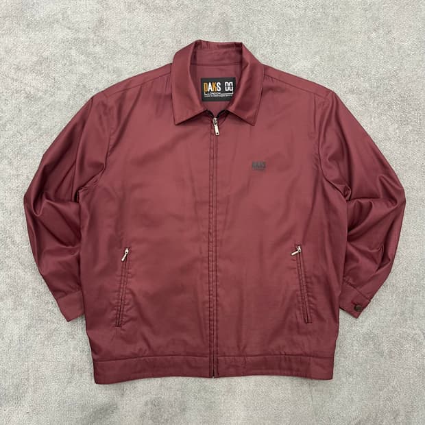 95 닥스 버건디 블루종 자켓