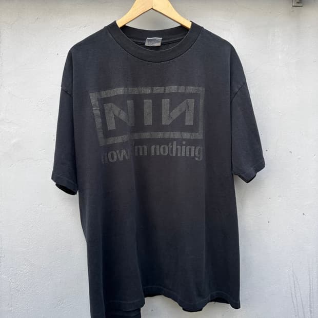 (Xl) 90s og 나인인치네일스 nothing band 티