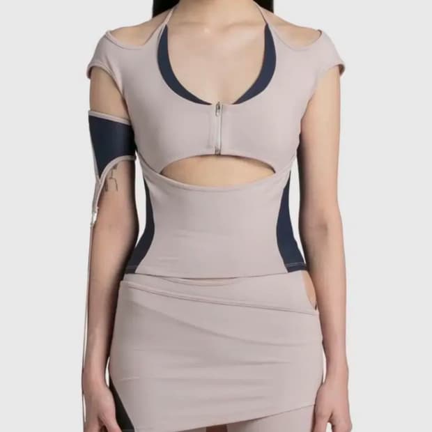 (2) 혜인서 홀터 레이서탑 애쉬핑크