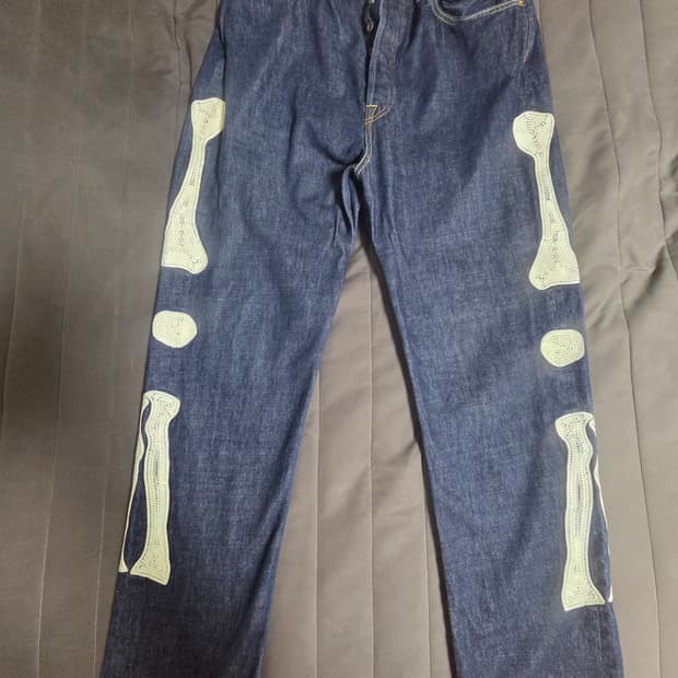 캐피탈 본 데님 인디고 36사이즈