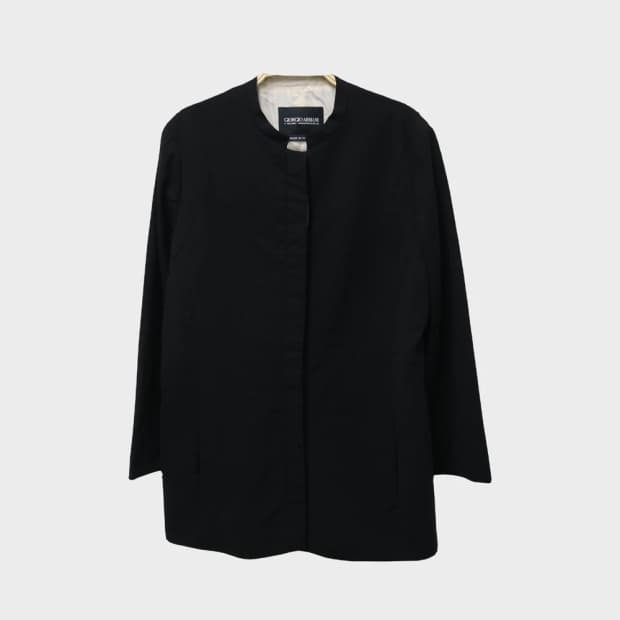 조르지오 아르마니  헨리넥 울 자켓 63270