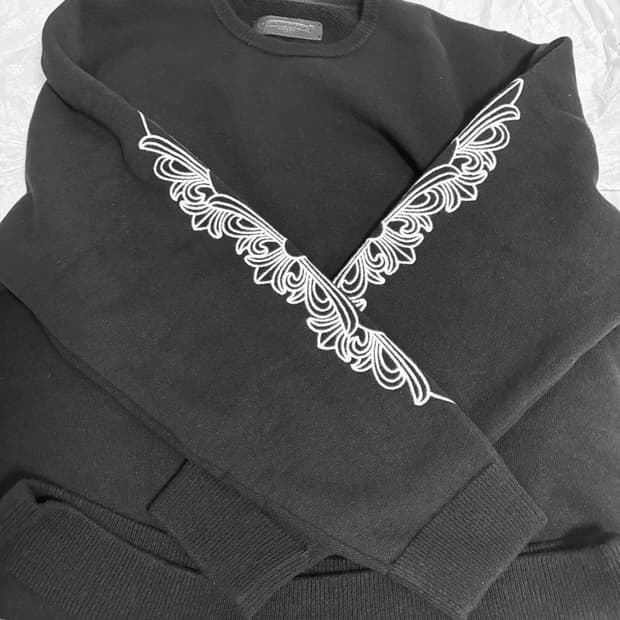 크롬하츠 플로랄 캐시미어 니트 XL 새상품