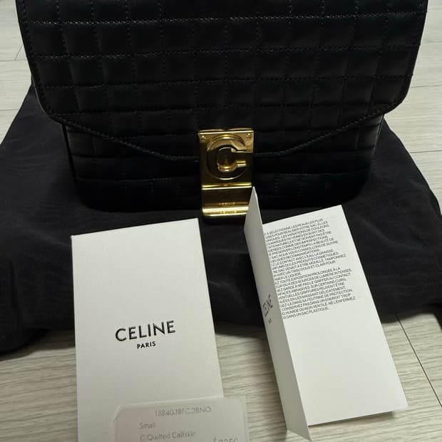 셀린느 c로고 퀼팅 체인백