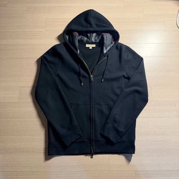 {당일발송/L} 버버리 블랙 로고 후드집업