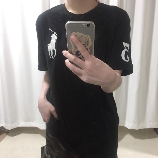 폴로 랄프로렌 블랙 치프키프 빅포니 코튼 면 반팔 티셔츠