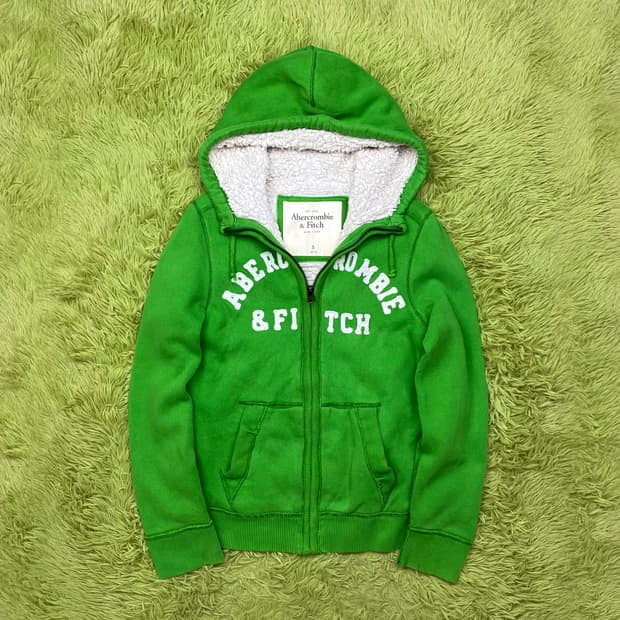 아베크롬비 & 피치 쉐르파 라인 풀 집 후드 자켓