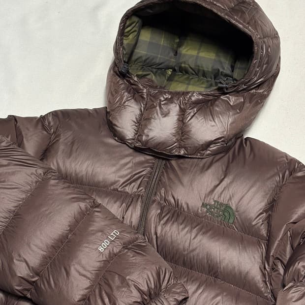 100 노스페이스 메트로 알파 800 브라운 구스다운 패딩
