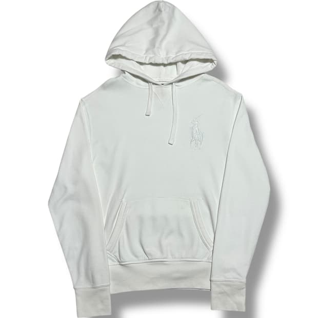 Polo Ralph Lauren 빅로고 화이트 후드티