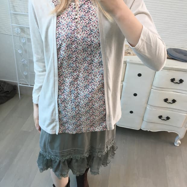 jpn vintage 하구미 플라워 티셔츠