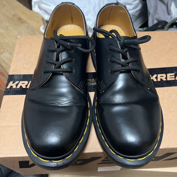 택포15) 닥터마틴 1461 스무스 블랙 3홀 UK5 240~245