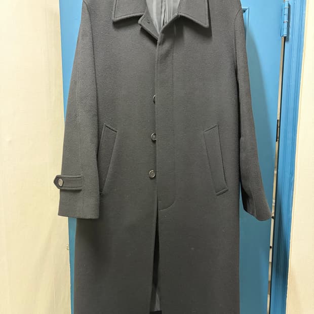 MNGU 블랙 발마칸 울 코트 M