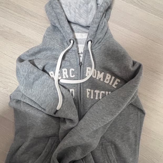 아베크롬비 후드집업 그레이 s