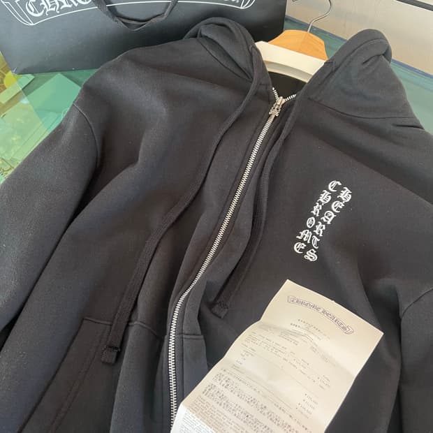 [L] 크롬하츠 버티컬 후드집업