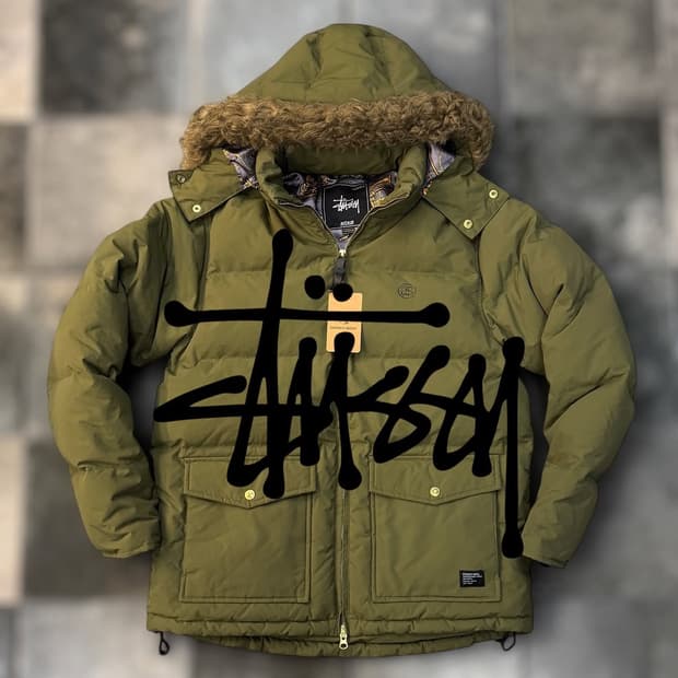 스투시 브라스 푸퍼 자켓 패딩