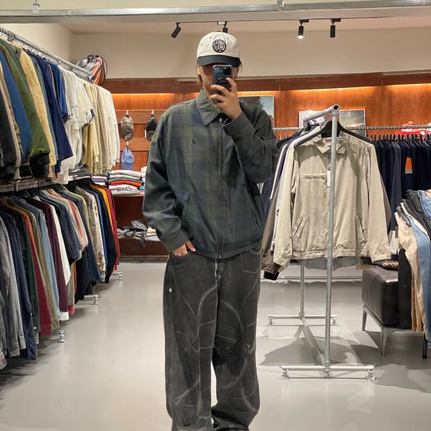 노티카 스윙톱 체크 자켓  