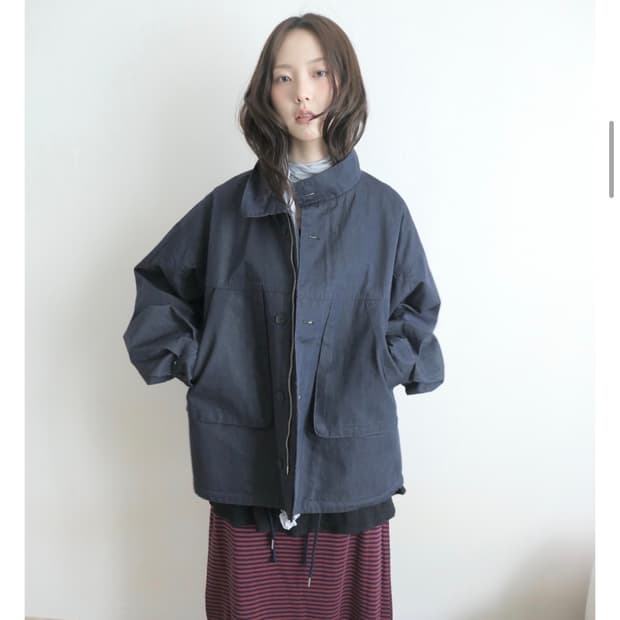 세이지블루 필드자켓 네이비 