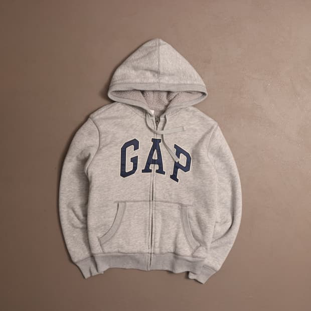 GAP 갭 자수 양털 후드집업 A1084