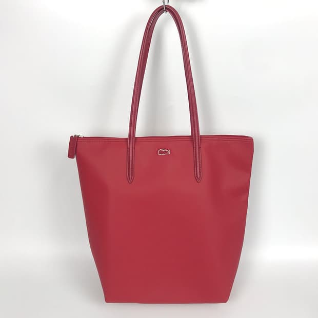 라코스테 토트백 레드 여성 가방