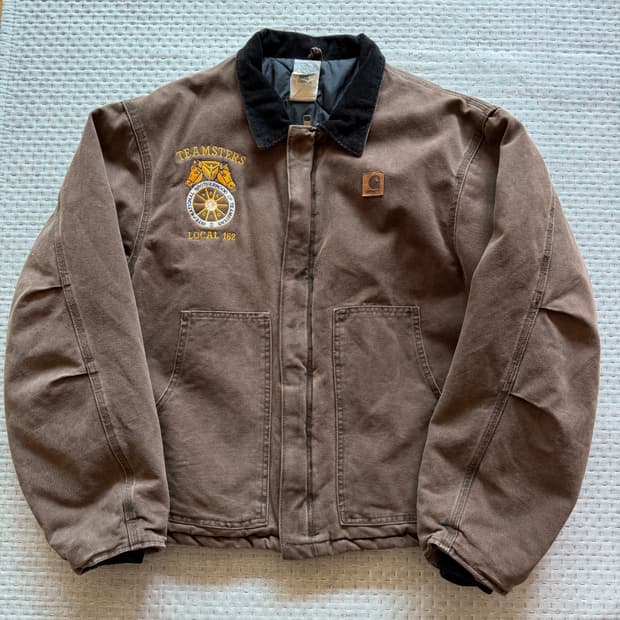 [XL] 칼하트 j122 샌드스톤 덕 자켓