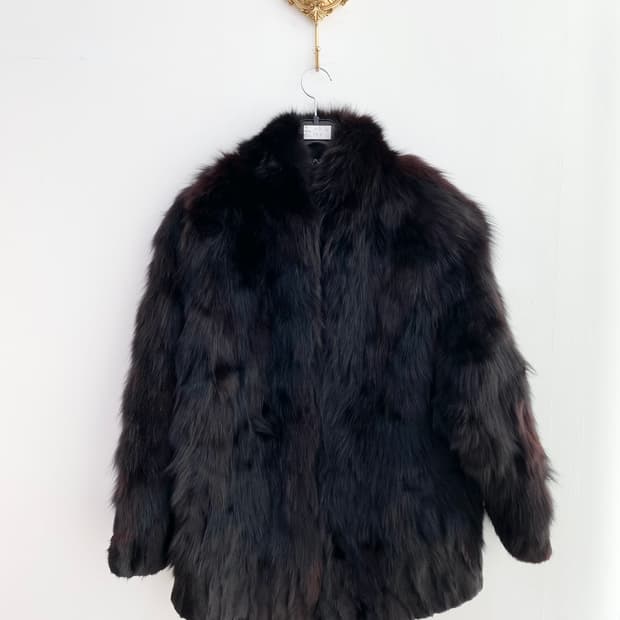 사가 폭스 리얼퍼 자켓