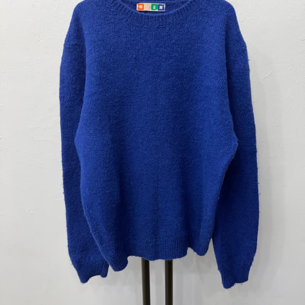 정품) MSGM 블루 니트 스웨터 M