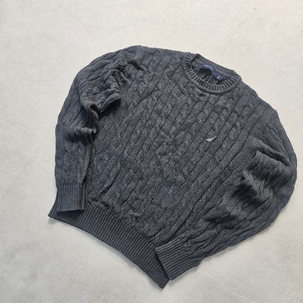 L 노티카 빈티지 케이블 니트 0325Y