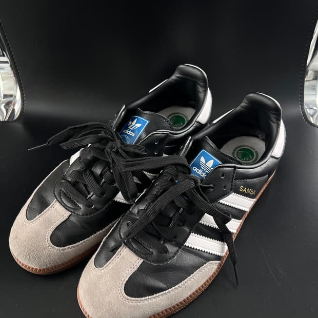 아디다스 삼바 비건 블랙 화이트 245