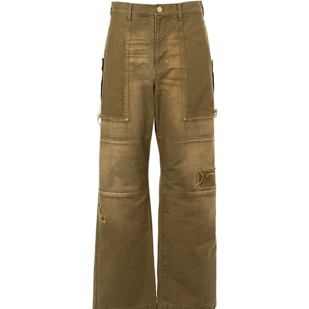 카미야 리페어드 서지 워크 팬츠 "카키"