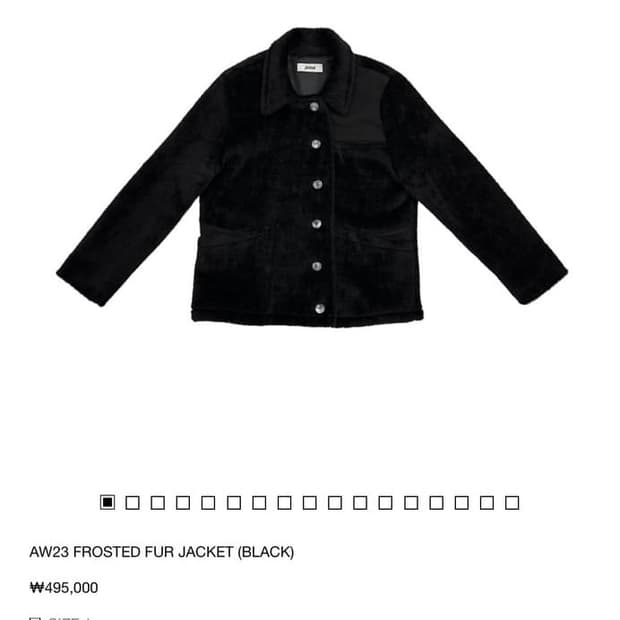 지초이 aw23 퍼자켓