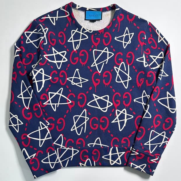 구찌 고스트패턴 맨투맨