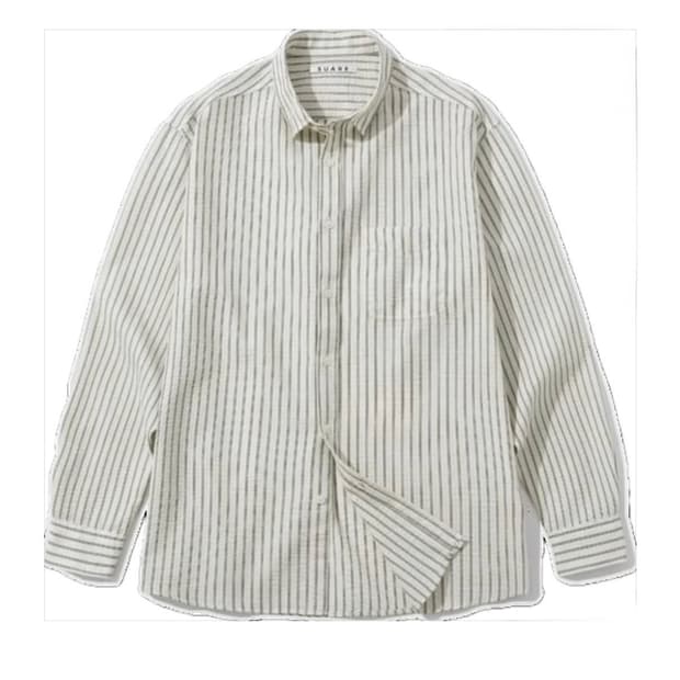 수아레 스트라이프 셔츠 아이보리 m