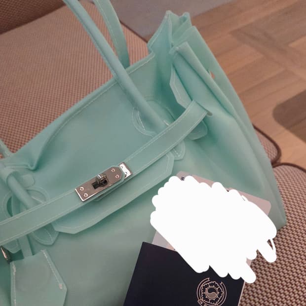 키키 젤리버킨백 민트 